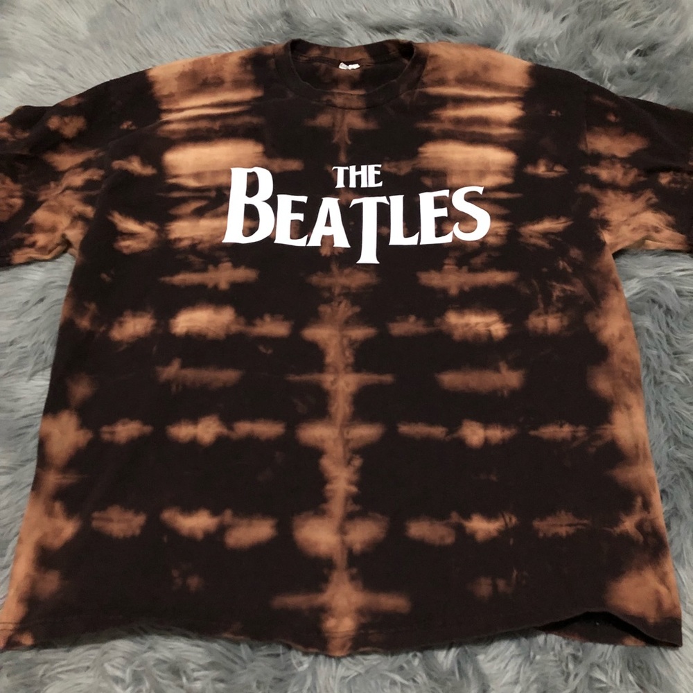 Vintage Beatles tie dye t shirt hand made t shirt